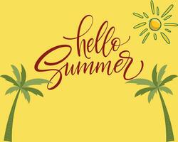 Hallo Sommer- Illustration Design vektor