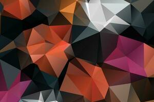 abstrakt Hintergrund, niedrig poly texturiert Dreieck Formen im zufällig Muster, modisch Lowpoly Hintergrund vektor