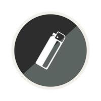 Gas Feuerzeug Symbol, einfach und minimalistisch Design, aber Sie können verwenden es zum verschiedene Bedürfnisse vektor