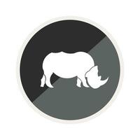 noshörning ikon, är en vektor illustration, mycket enkel och minimalistisk. med detta noshörning ikon du kan använda sig av den för olika behov. huruvida för PR behov eller visuell design syften