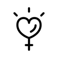 Feminismus Symbol Vektor Symbol Design Illustration