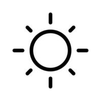 Sonne Symbol Vektor Symbol Design Illustration