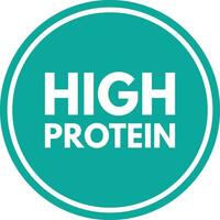 hög protein tecken vektor isolerat på vit bakgrund . mat och diet ikon