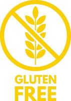 gluten fri ikon vektor isolerat på vit bakgrund