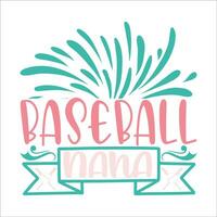 stilvoll , modisch und genial Baseball Typografie Kunst und Illustrator vektor