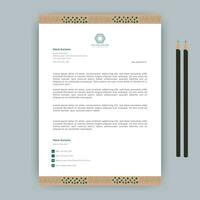 modern Fachmann korporativ Unternehmen Büro Marke einfach abstrakt kreativ sauber minimalistisch elegant Geschäft Stil Briefkopf.Briefkopf,grün Design, Standard, am besten, einzigartig Design Vorlage. vektor