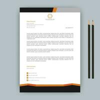 modern professionell företags- företag kontor varumärke enkel abstrakt kreativ rena minimalistisk elegant företag stil brevhuvud.brevpapper,orange Färg design, standard, bäst, unik design mall. vektor