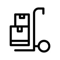 Paket Wagen Symbol Vektor Symbol Design Illustration