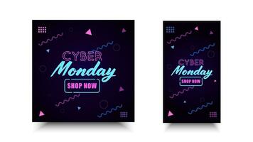 Cyber Montag Verkauf. Besondere Angebot Vektor Design zum Förderung, Poster, Hintergrund, Banner