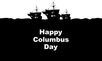 Columbus Day Hintergrunddesign. Vektor-Illustration. vektor