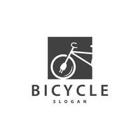cykel logotyp design mall minimalistisk illustration vektor