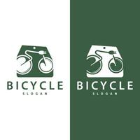 cykel logotyp design mall minimalistisk illustration vektor