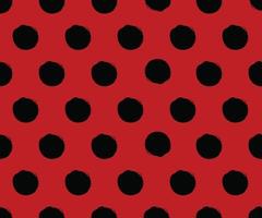 Vintage Polka Dots weißes und rotes Muster, bunter Hintergrund - Vektor abstrakter Hintergrund