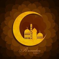 Ramadan Kareem Hintergrunddesign. Vektor-Illustration vektor