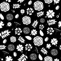 abstrakte natürliche Blume nahtlose Muster Hintergrund Vektor-Illustration vektor