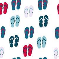 Strand nahtlose Hintergrund mit Flip-Flops-Vektor-Illustration vektor