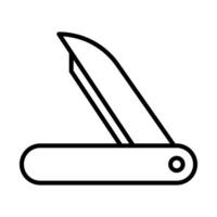 Pfropfung Messer Symbol im Linie Stil vektor