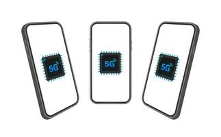 5g esim eingebettet sim Karte Symbol Symbol Konzept. Neu Chip Handy, Mobiltelefon zellular Kommunikation Technologie. Smartphone Symbol. Vektor Lager Illustration.