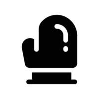 Handschuh solide Symbol. Vektor Symbol zum Ihre Webseite, Handy, Mobiltelefon, Präsentation, und Logo Design.