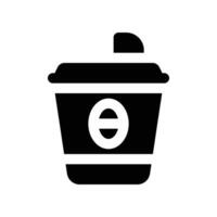 Kaffee Tasse solide Symbol. Vektor Symbol zum Ihre Webseite, Handy, Mobiltelefon, Präsentation, und Logo Design.