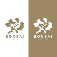 Bonsai Baum Logo Vektor Symbol Illustration Design