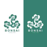 Bonsai Baum Logo Vektor Symbol Illustration Design