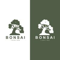 Bonsai Baum Logo Vektor Symbol Illustration Design