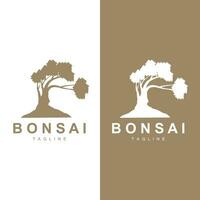 Bonsai Baum Logo Vektor Symbol Illustration Design