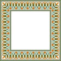 Vektor farbig Platz klassisch griechisch Mäander Ornament. Muster von uralt Griechenland. Grenze, Rahmen von das römisch Reich