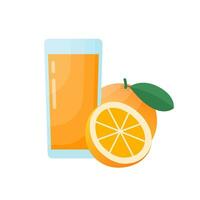 orange juice vektor platt design