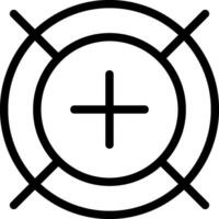 Kalibrierung Symbol Kreis Ring Kreuze Ausrichtung fein Einstellung Kalibrierung vektor