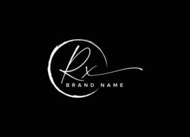 rx Logo Design Vorlage Vektor Grafik branding Element kostenlos Vektor