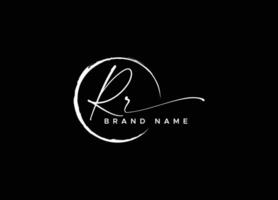 rr Logo Design Vorlage Vektor Grafik branding Element kostenlos Vektor