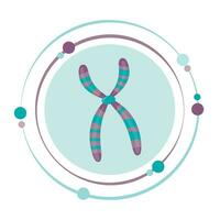 dna genomet vetenskaper vektor illustration grafisk ikon