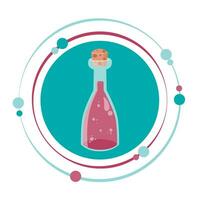 Wein Chemie Flasche Vektor Illustration Grafik Symbol Symbol