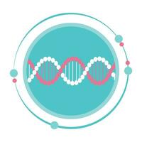 dna dubbel- helix genetik vektor illustration grafisk ikon