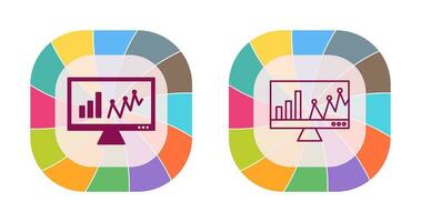 Vektorsymbol für Online-Statistiken vektor