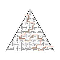 schwieriges großes Labyrinth. Spiel für Kinder und Erwachsene. Puzzle für Kinder. Labyrinth Rätsel. flache Vektorillustration. vektor