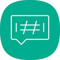 Hashtags-Vektor-Icon-Design vektor