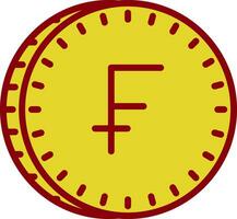 schweizerisch Franc Vektor Symbol Design