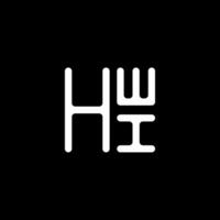 hwi Brief Logo Vektor Design, hwi einfach und modern Logo. hwi luxuriös Alphabet Design