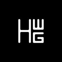 hwg Brief Logo Vektor Design, hwg einfach und modern Logo. hwg luxuriös Alphabet Design