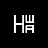 hwa brev logotyp vektor design, hwa enkel och modern logotyp. hwa lyxig alfabet design