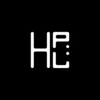 hpl brev logotyp vektor design, hpl enkel och modern logotyp. hpl lyxig alfabet design
