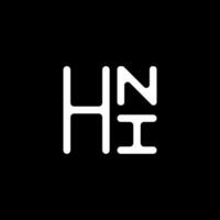 hni brev logotyp vektor design, hni enkel och modern logotyp. hni lyxig alfabet design