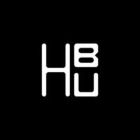 hbu Brief Logo Vektor Design, hbu einfach und modern Logo. hbu luxuriös Alphabet Design