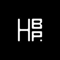 hbp brev logotyp vektor design, hbp enkel och modern logotyp. hbp lyxig alfabet design