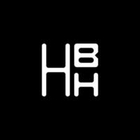 hbh brev logotyp vektor design, hbh enkel och modern logotyp. hbh lyxig alfabet design