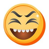 Smiley und lachen emoji vektor