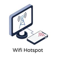 Internet-WLAN-Hotspot vektor